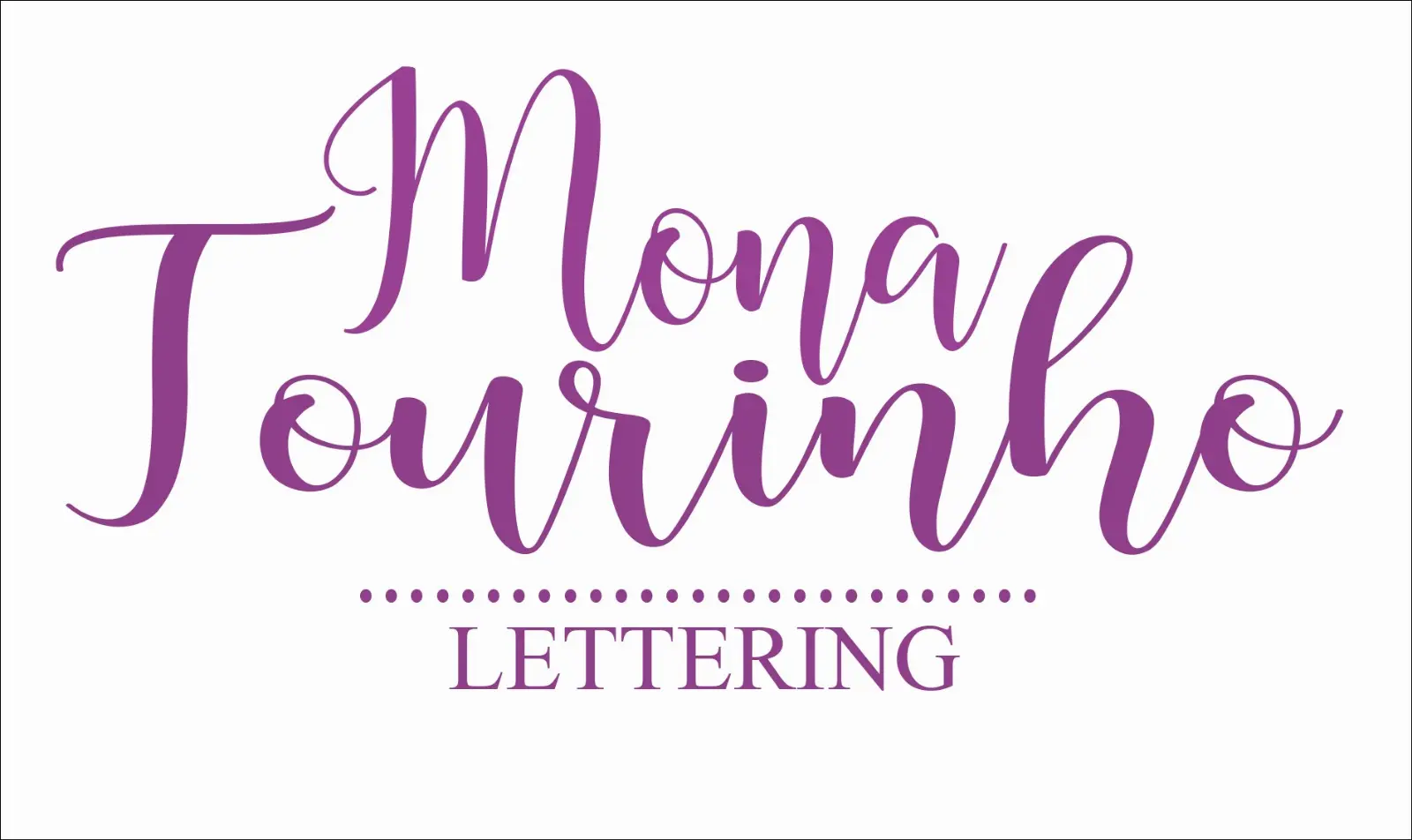 Mona Tourinho Lettering